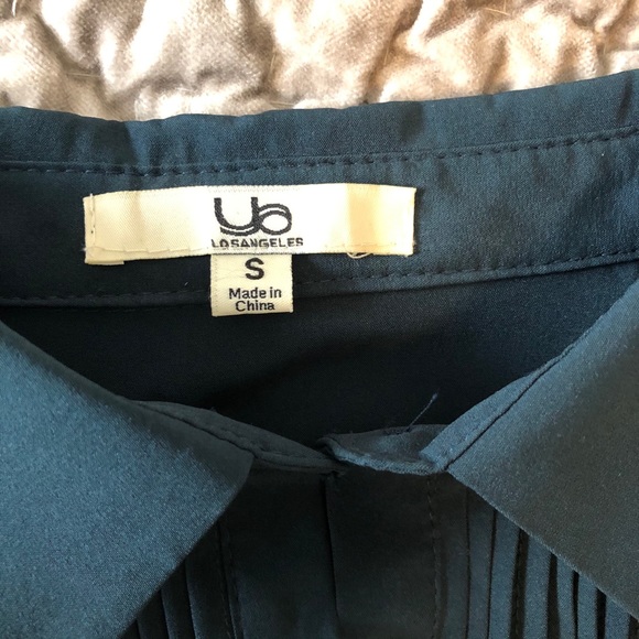 Ya Los Angeles Sleeveless Collar Pleated Front Dress Small - Picture 4 of 9